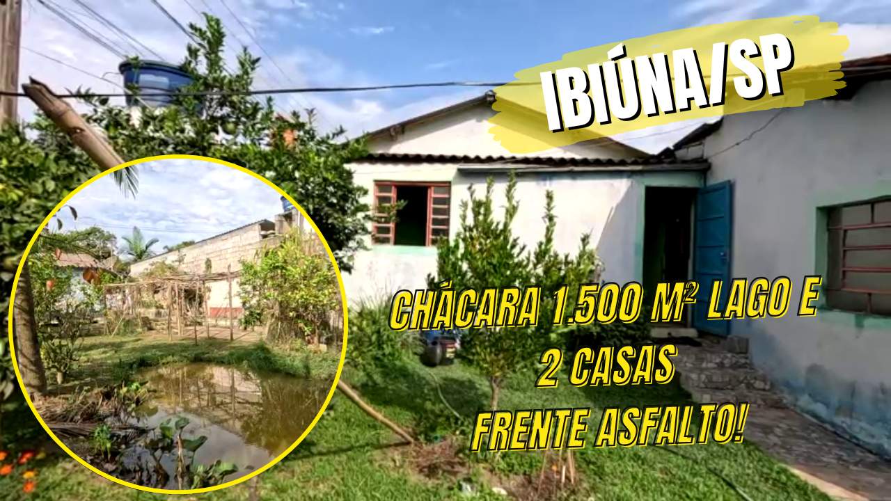 Chácara, 3 quartos, 1500 m² - Foto 1