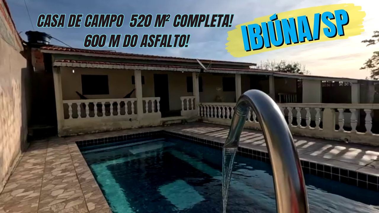 Chácara, 3 quartos, 520 m² - Foto 1