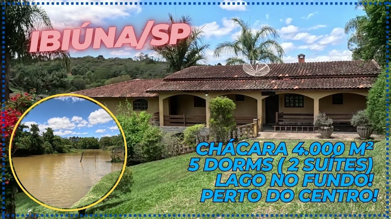 Chácara, 5 quartos, 4000 m² - Foto 1