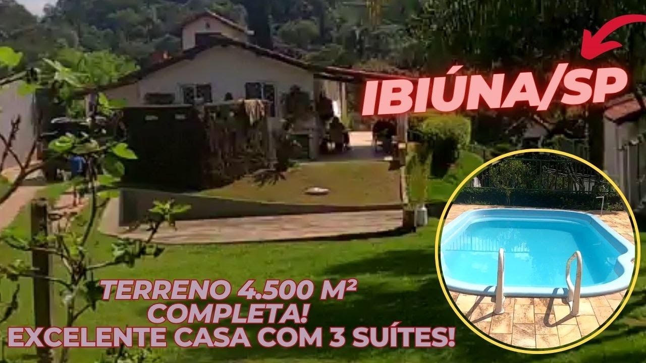 Chácara, 3 quartos, 4500 m² - Foto 1